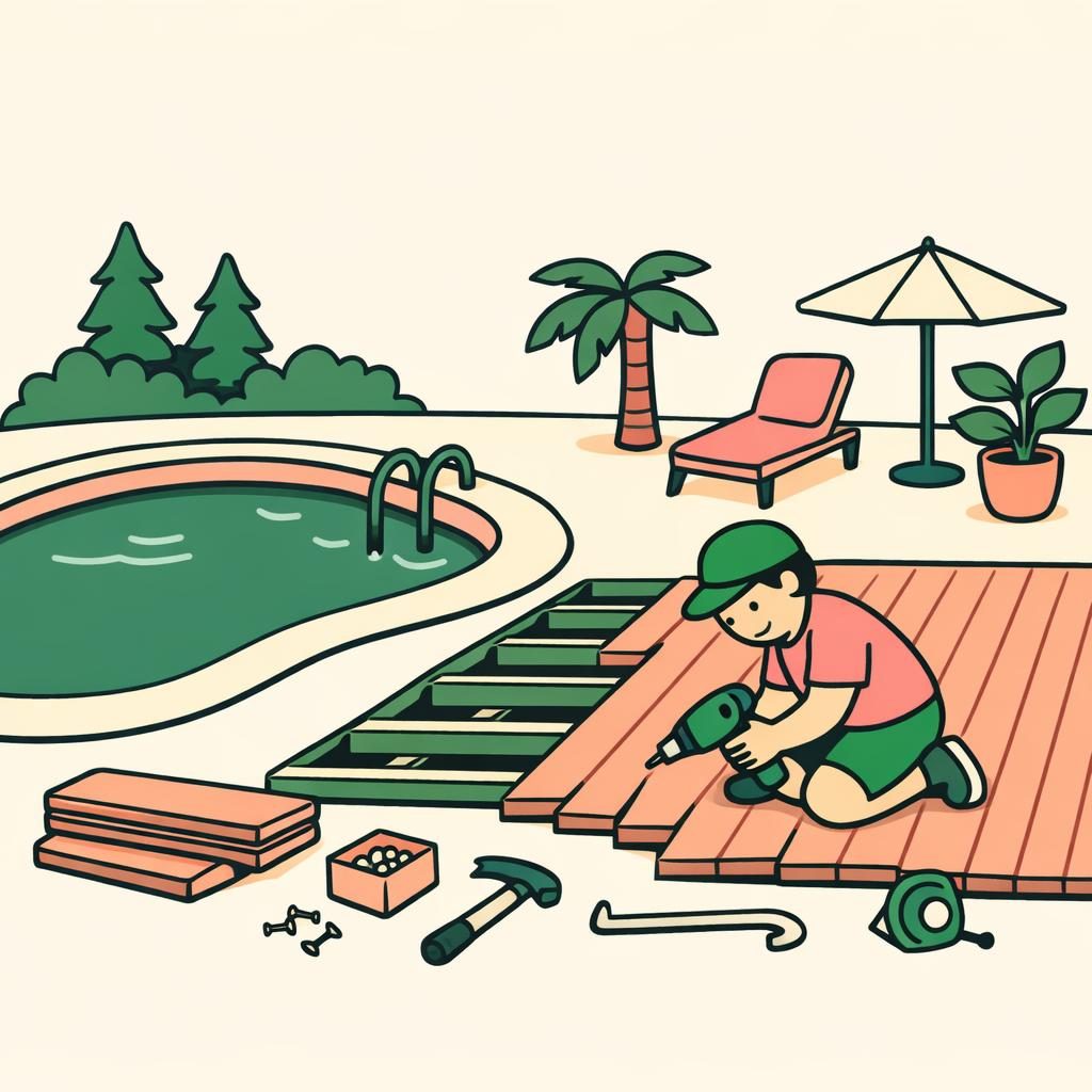 Pool Deck Installation